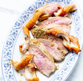 Würzige Rhabarber-Entenbrust