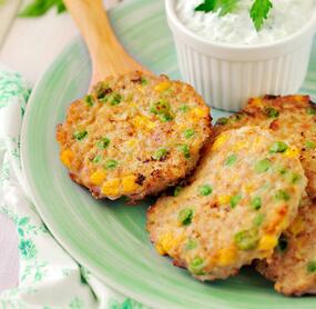 Erbsentaler mit Mais