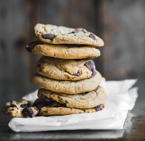 Plätzchen mit Schokolade