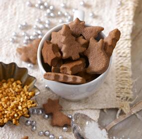 Schokoladige Mürbeteigkekse