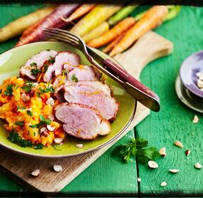 Entenbrustfilet mit Karottenstampf