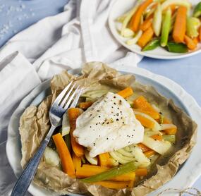 Kabeljau mit Fenchel-Karotten-Gemüse