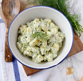 Kartoffelsalat mit Joghurt-Dressing