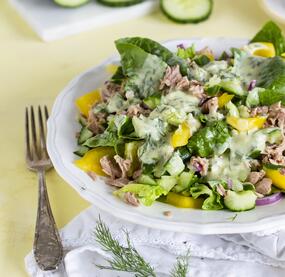 Leichter Thunfischsalat mit Joghurt