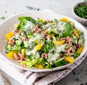 Leichter Thunfischsalat mit Joghurt
