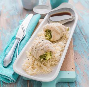 Festliche Rotbarsch-Rouladen mit Pesto