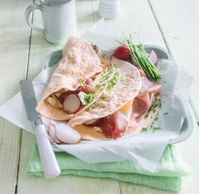 Vollkorn-Frühstückswraps