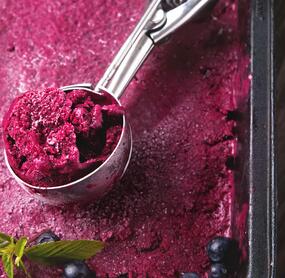 Vanille-Heidelbeereis ohne Eismaschine