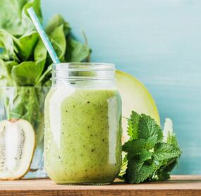 Supergesunder Kiwi-Melonen-Smoothie
