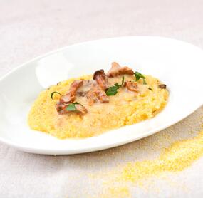 Polenta mit Pfifferlingen