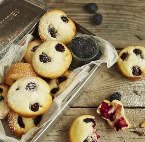 Supersaftige Brombeermuffins mit Buttermilch