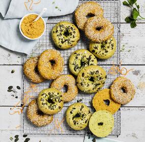 Kräuter-Bagels
