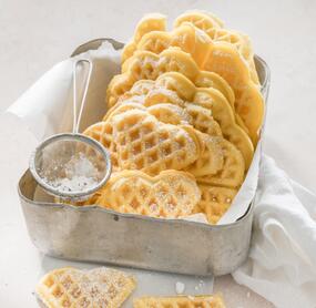 Saftige Maismehl-Waffeln