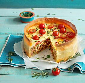 Saftiger Hackfleischkuchen