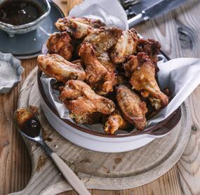 Chickenwings mit Honig-Senf-Marinade