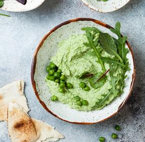 Schneller Erbsenaufstrich