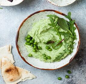 Schneller Erbsenaufstrich