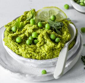 Buttriges Erbsenpüree