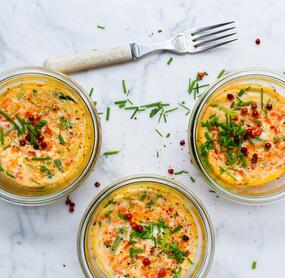 Omeletts im Weckglas