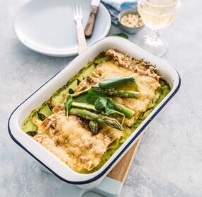 Überbackene Spargel-Canneloni