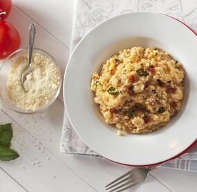 Risotto mit getrockneten Tomaten
