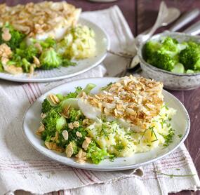 Zander in Mandelkruste