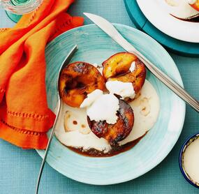 Gegrillter Pfirsich mit Mascarpone