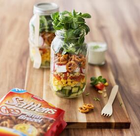 Knackiger Schichtsalat to go