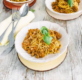 Pasta mit Bolognese à la Italia