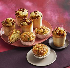 Würziger Snack: Spanische Muffins mit Chorizo