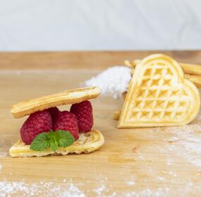 Buttermilchwaffeln mit Zimt
