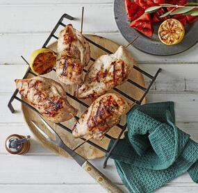 Gefüllte Hähnchenbrustfilets vom Grill