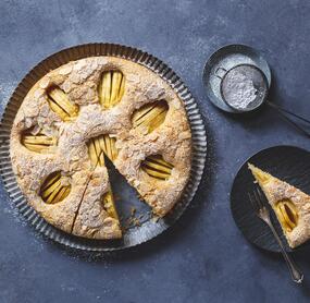 Veganer versunkener Apfelkuchen