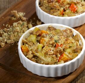 Kleine Kartoffel-Kürbisgratins