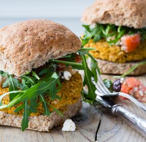 Gebackene Falafelburger