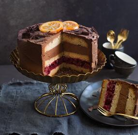 Glühweintorte mit Kirschen