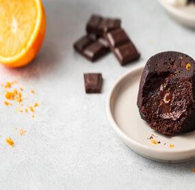 Das zarteste Schokoküchlein mit flüssigem Kern