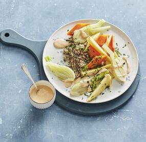 Gedämpftes Gemüse mit Quinoa