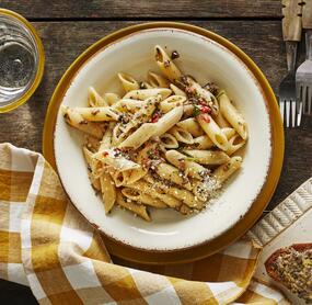 Nudeln mit Pilz-Pesto