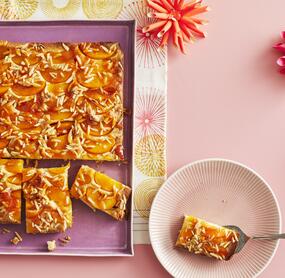 Pfirsichkuchen vom Blech