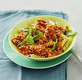 Würzige Tofu-Bolognese