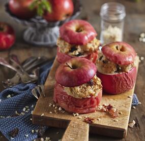 Gefüllte Bratäpfel mit Grieß