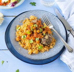 Orientalische Lammhackbällchen mit Bulgur