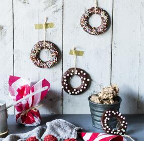 Schokokringel Tannenbaumanhänger