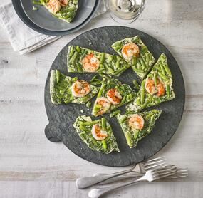Garnelen-Bohnen-Frittata