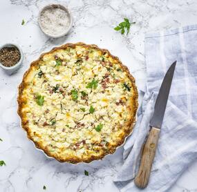 Spinat-Speck-Quiche