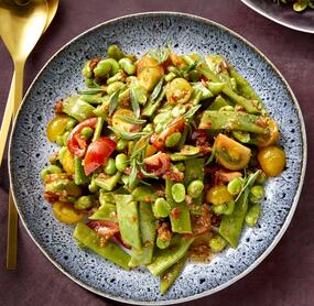 Bohnensalat mit Tomatendressing