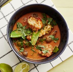 Einfaches Garnelencurry