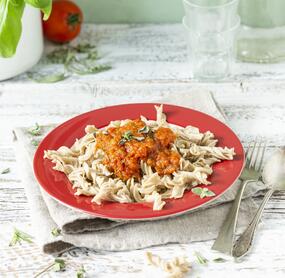 Spirelli mit würziger Tomatensoße