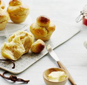 Hefeteilchen aus der Muffinform